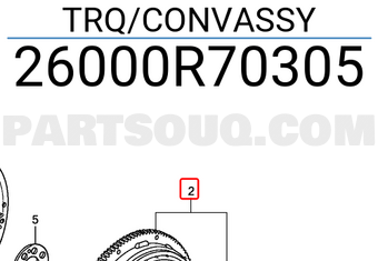 Honda 26000R70305 TRQ/CONVASSY