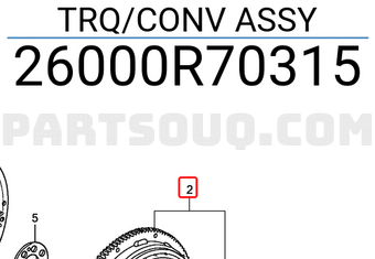 Honda 26000R70315 TRQ/CONV ASSY