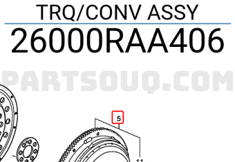 Honda 26000RAA406 TRQ/CONV ASSY
