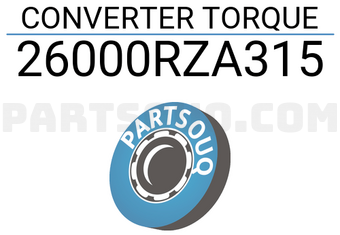 Honda 26000RZA315 CONVERTER TORQUE