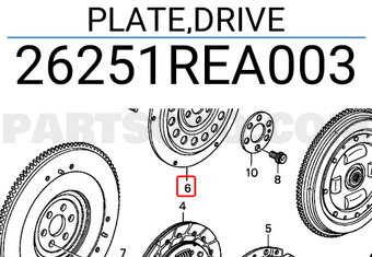 Honda 26251REA003 PLATE,DRIVE