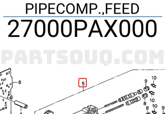 Honda 27000PAX000 PIPECOMP.,FEED