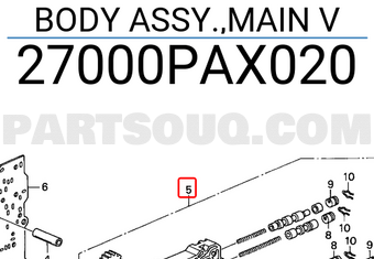 Honda 27000PAX020 BODY ASSY.,MAIN V