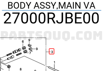 Honda 27000RJBE00 BODY ASSY,MAIN VA
