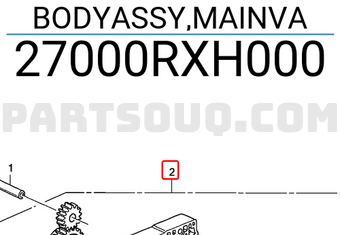 Honda 27000RXH000 BODYASSY,MAINVA
