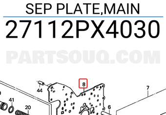Honda 27112PX4030 SEP PLATE,MAIN