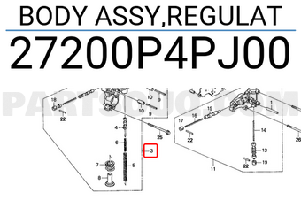 Honda 27200P4PJ00 BODY ASSY,REGULAT