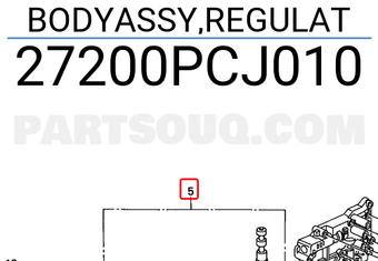 Honda 27200PCJ010 BODYASSY,REGULAT