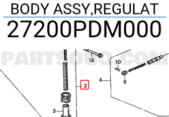 Honda 27200PDM000 BODY ASSY,REGULAT