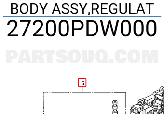 Honda 27200PDW000 BODY ASSY,REGULAT