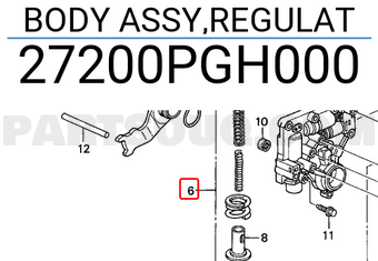 Honda 27200PGH000 BODY ASSY,REGULAT
