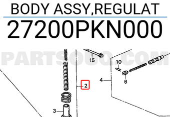 Honda 27200PKN000 BODY ASSY,REGULAT