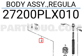 Honda 27200PLX010 BODY ASSY.,REGULA