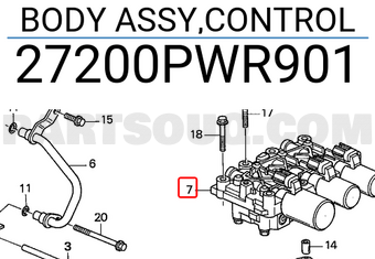 Honda 27200PWR901 BODY ASSY,CONTROL