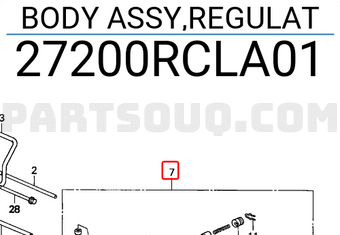Honda 27200RCLA01 BODY ASSY,REGULAT