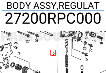 Honda 27200RPC000 BODY ASSY,REGULAT