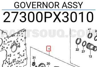 Honda 27300PX3010 GOVERNOR ASSY