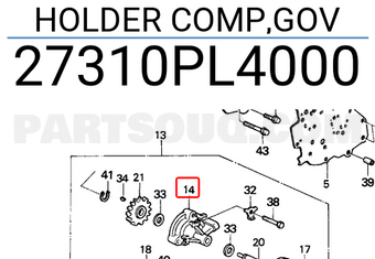 Honda 27310PL4000 HOLDER COMP,GOV