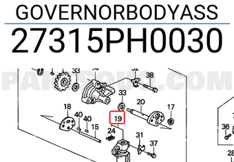 Honda 27315PH0030 GOVERNORBODYASS