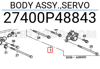 Honda 27400P48843 BODY ASSY.,SERVO