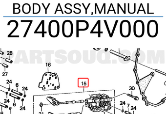 Honda 27400P4V000 BODY ASSY,MANUAL