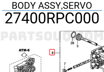 Honda 27400RPC000 BODY ASSY,SERVO