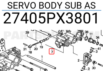 Honda 27405PX3801 SERVO BODY SUB AS