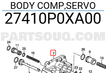 Honda 27410P0XA00 BODY COMP,SERVO