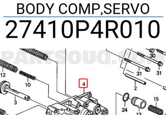 Honda 27410P4R010 BODY COMP,SERVO
