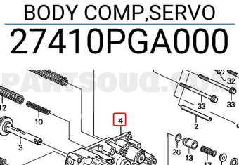 Honda 27410PGA000 BODY COMP,SERVO