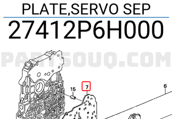 Honda 27412P6H000 PLATE,SERVO SEP