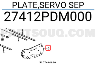 Honda 27412PDM000 PLATE,SERVO SEP