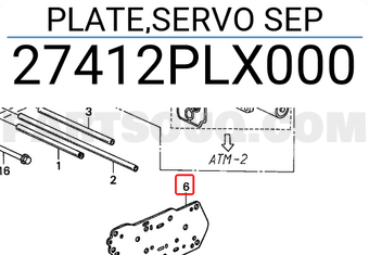 Honda 27412PLX000 PLATE,SERVO SEP