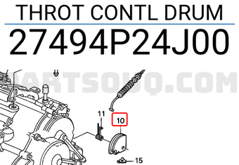 Honda 27494P24J00 THROT CONTL DRUM