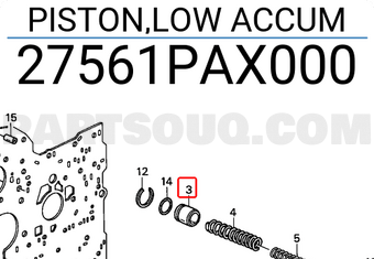 Honda 27561PAX000 PISTON,LOW ACCUM