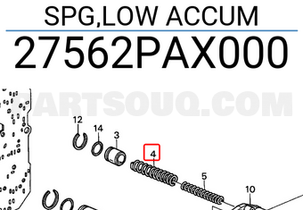 Honda 27562PAX000 SPG,LOW ACCUM