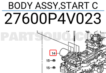 Honda 27600P4V023 BODY ASSY,START C