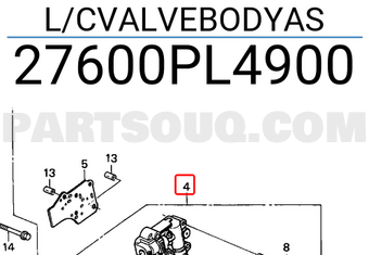 Honda 27600PL4900 L/CVALVEBODYAS