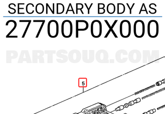 Honda 27700P0X000 SECONDARY BODY AS