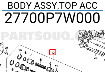 Honda 27700P7W000 BODY ASSY,TOP ACC