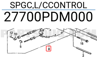Honda 27700PDM000 SPGC,L/CCONTROL