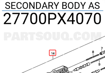 Honda 27700PX4070 SECONDARY BODY AS