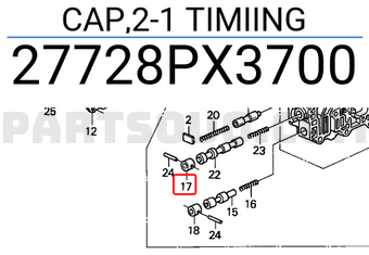 Honda 27728PX3700 CAP,2-1 TIMIING