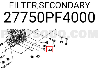 Honda 27750PF4000 FILTER,SECONDARY