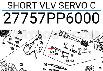Honda 27757PP6000 SHORT VLV SERVO C