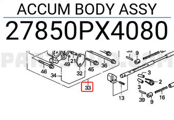 Honda 27850PX4080 ACCUM BODY ASSY