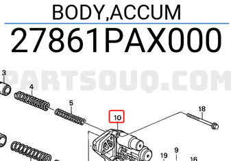 Honda 27861PAX000 BODY,ACCUM