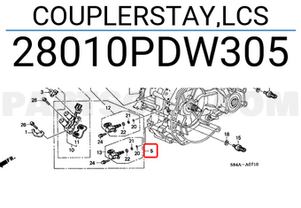 Honda 28010PDW305 COUPLERSTAY,LCS