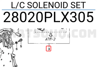 Honda 28020PLX305 L/C SOLENOID SET