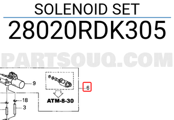Honda 28020RDK305 SOLENOID SET